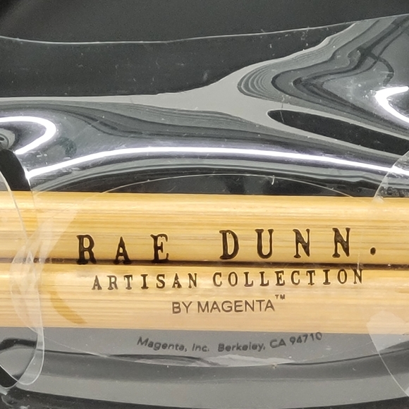 🆑️ CLEARANCE Rae Dunn Large Black Ramen Noodle Bowl With Chopsticks - Picture 7 of 12